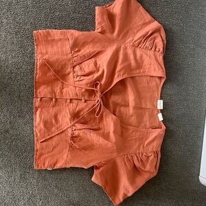 Elegant Rust Women's Crop Top
